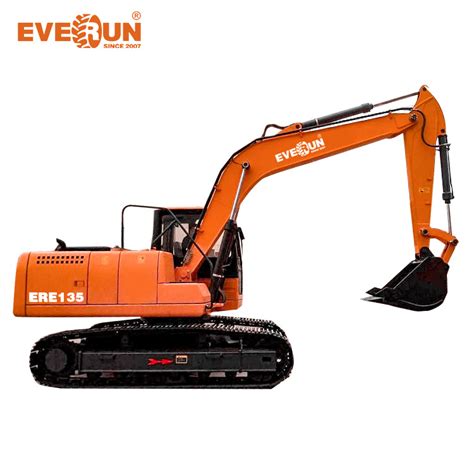 China excavator EVERUN ERE135 small crawler digger Imported 